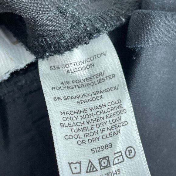 Ann Taylor Loft Black Skinny Pants Size 8 Blend Mid-Rise Womens 5778 - Picture 3 of 11